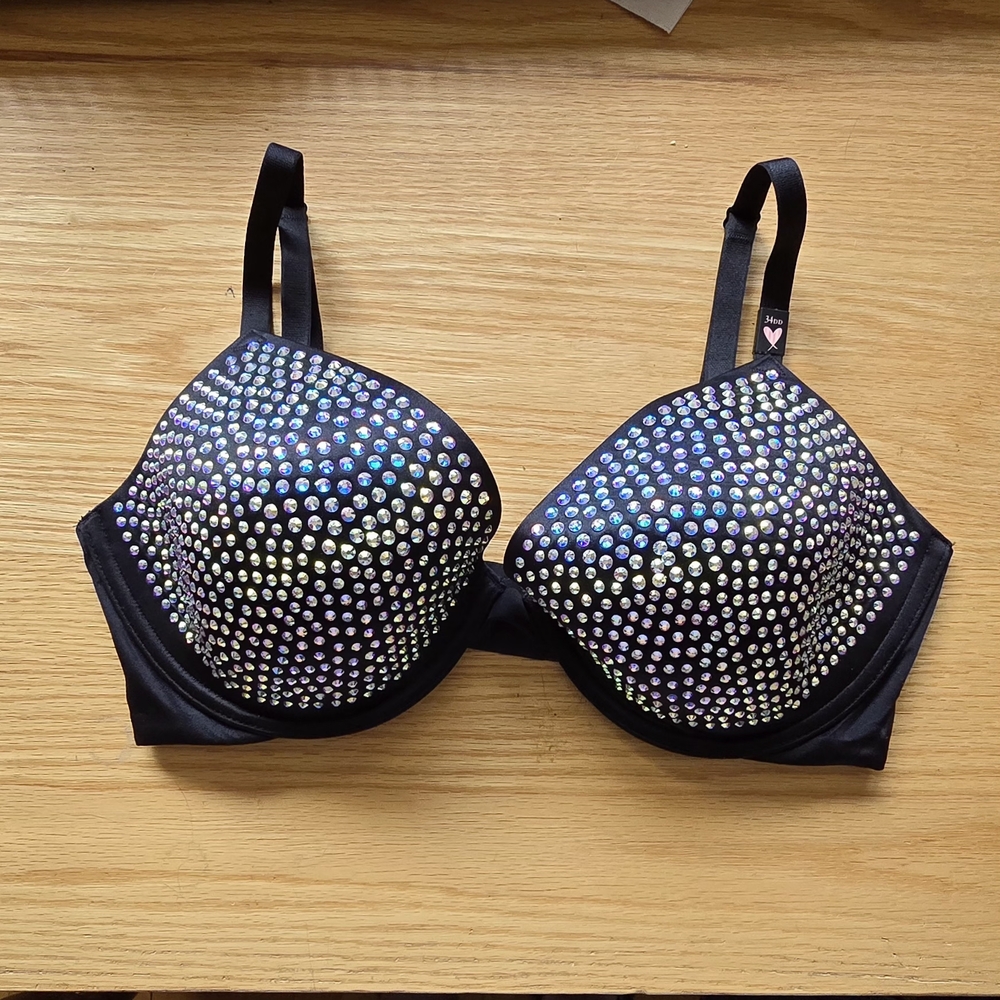 Black Embellished Bra